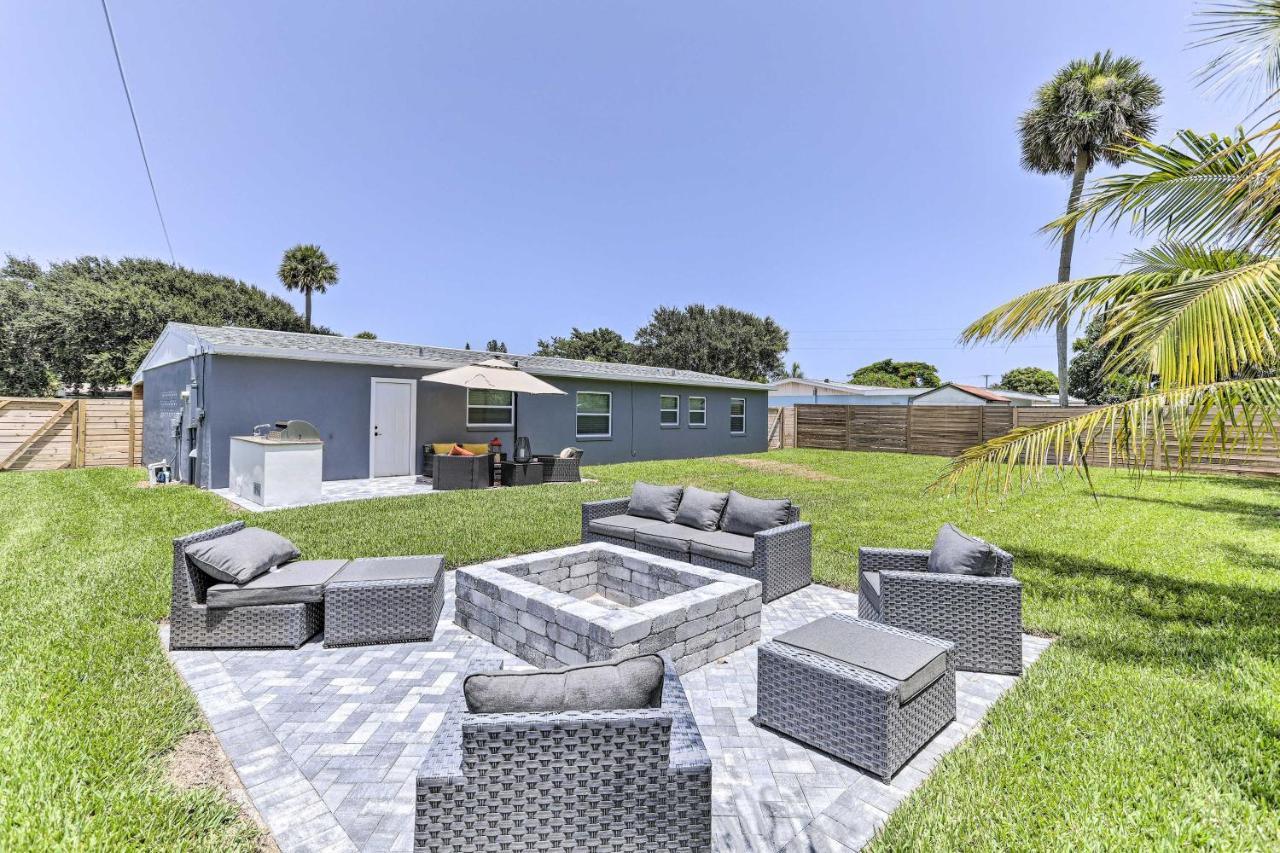 Beach House With Outdoor Kitchen, Walk To Coast Cocoa Beach Exterior foto