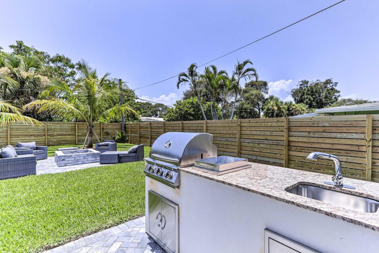 Beach House With Outdoor Kitchen, Walk To Coast Cocoa Beach Exterior foto